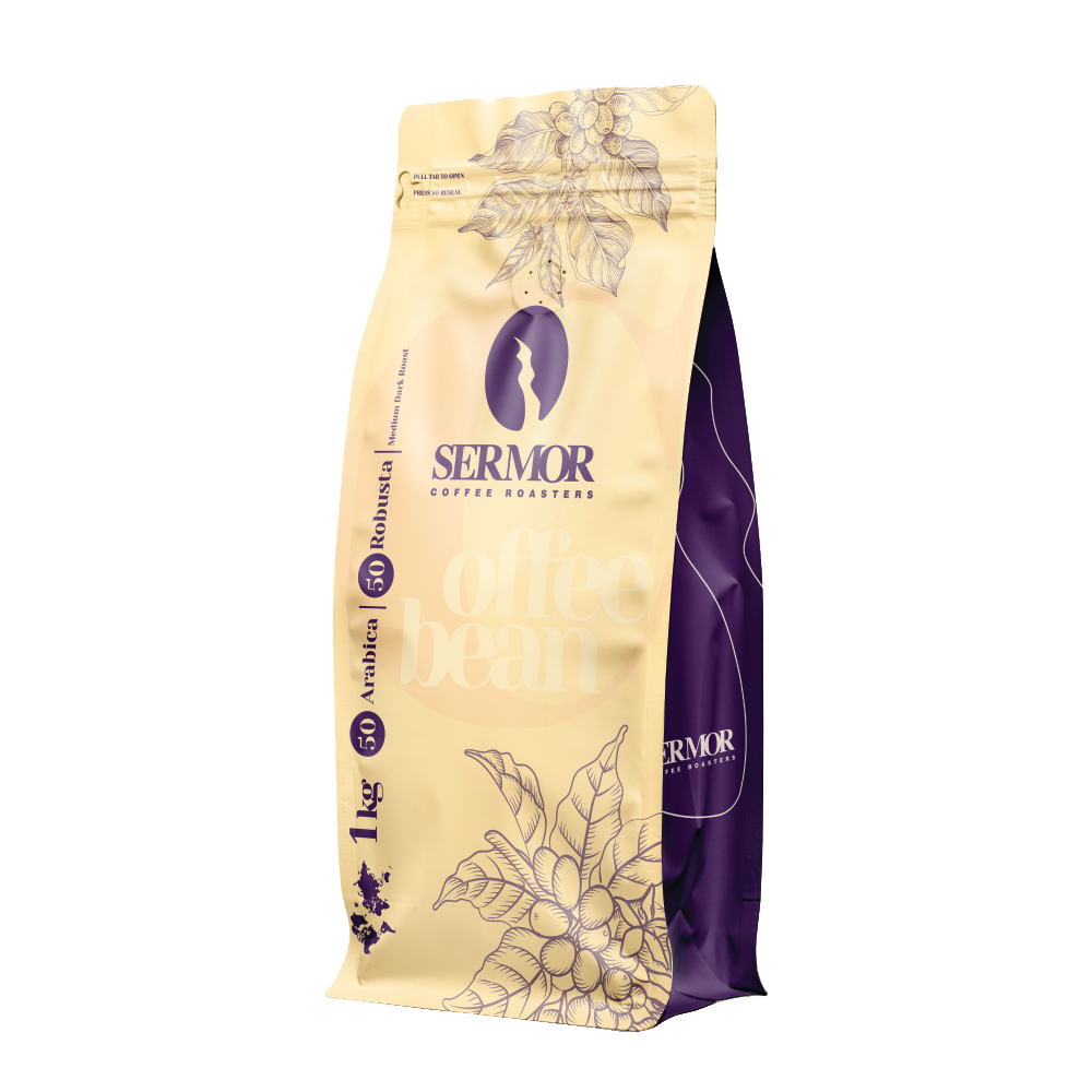 قهوه ترکیبی ۵۰ عربیکا / ۵۰ روبوستا